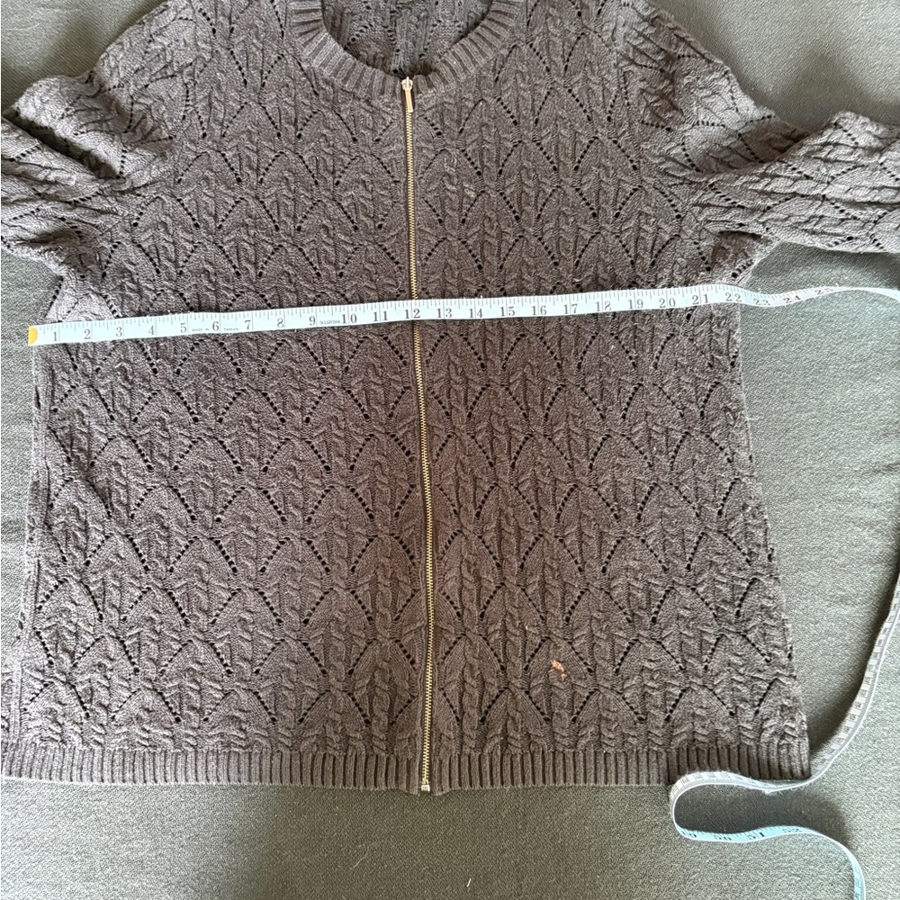 Talbots Lightweight Black cardigan 1X - Picture 7 of 8